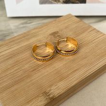 Two Tone Small Hoops