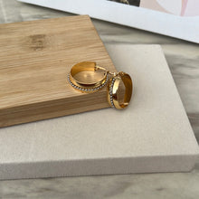 Two Tone Small Hoops