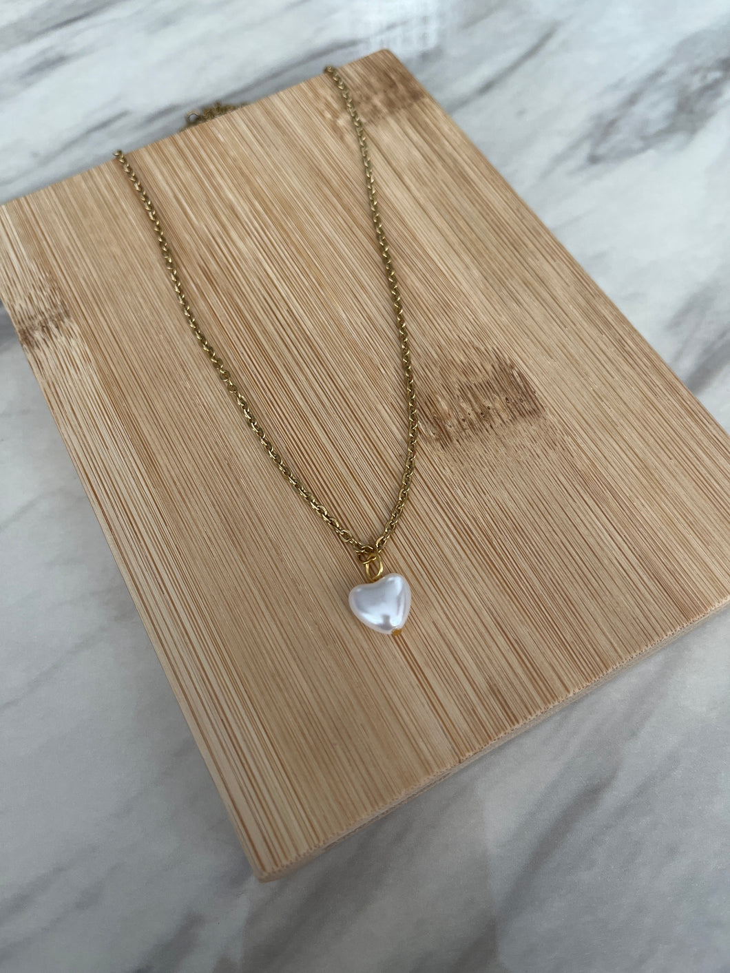 Pearl Heart Necklace