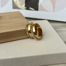 Two Tone Small Hoops