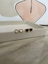 Jing Jang Heart Studs