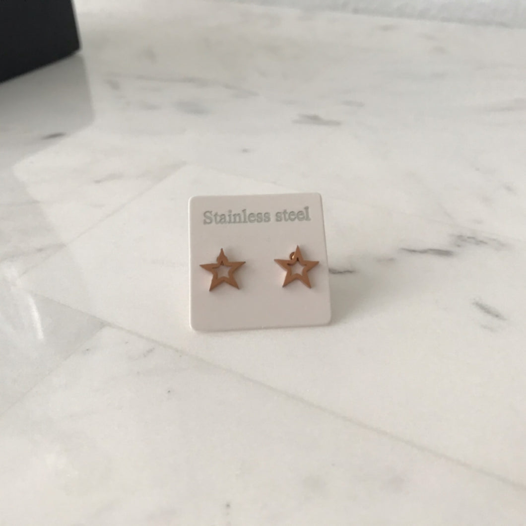 Star Rose Gold Studs Liquidación