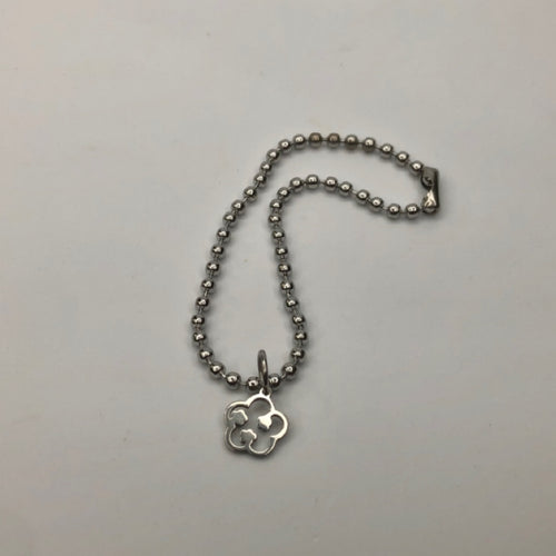 Pulsera Flor Plata Militar Liquidación