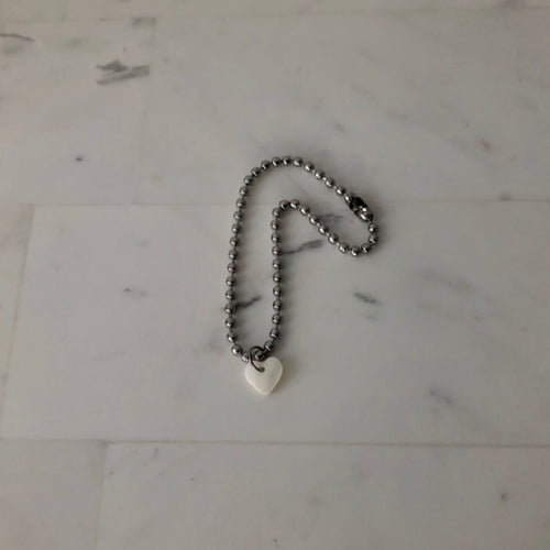 Pulsera Corazon Madre Perla Militar Liquidación